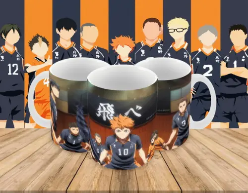 Caneca Polímero Haikyu Personalizada