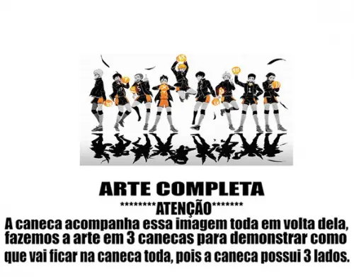 Caneca Polímero Haikyu Personalizada
