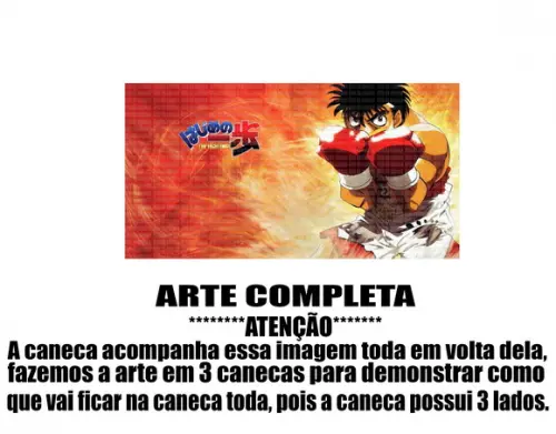 Caneca Polímero Hajime no Ippo Personalizada