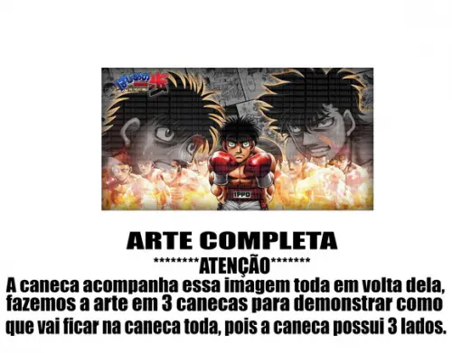 Caneca Polímero Hajime no Ippo Personalizada