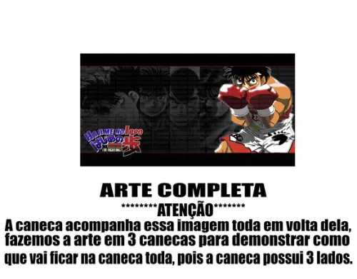 Caneca Polímero Hajime no Ippo Personalizada