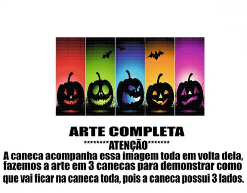 Caneca Polímero Halloween Personalizada