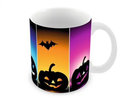 Caneca Polímero Halloween Personalizada