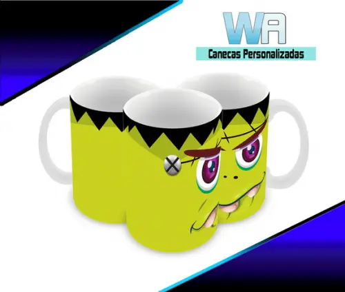Caneca Polímero Halloween Personalizada