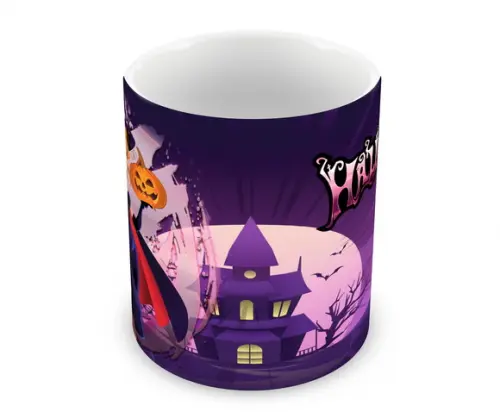 Caneca Polímero Halloween Personalizada