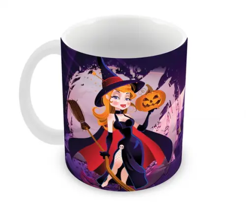 Caneca Polímero Halloween Personalizada