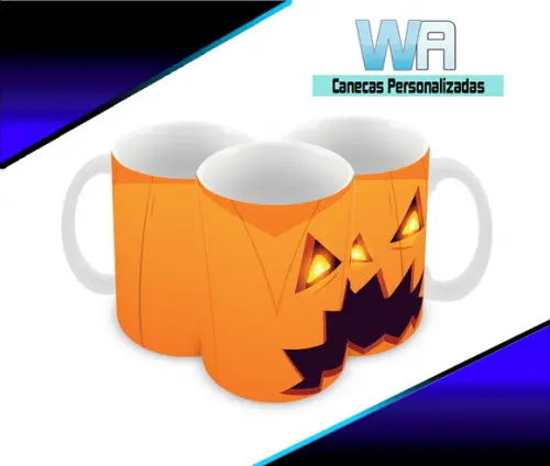 Caneca Polímero Halloween Personalizada