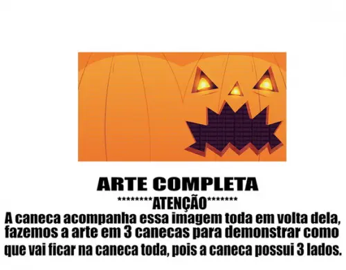 Caneca Polímero Halloween Personalizada