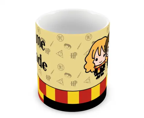 Caneca Polímero Harry Potter Nome e Idade Personalizada