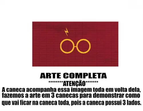 Caneca Polímero Harry Potter Personalizada