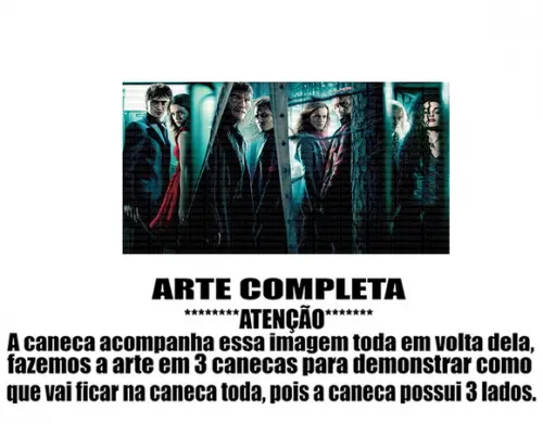 Caneca Polímero Harry Potter Personalizada