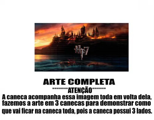 Caneca Polímero Harry Potter Personalizada