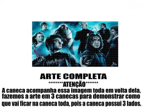 Caneca Polímero Harry Potter Personalizada