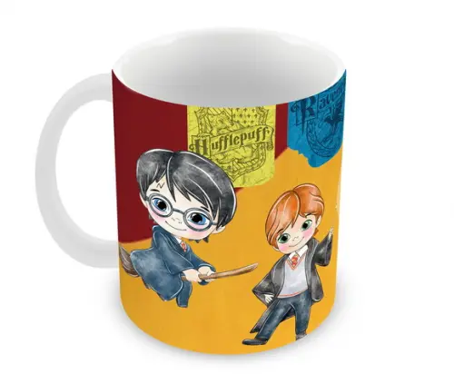 Caneca Polímero Harry Potter Seu Nome Personalizada