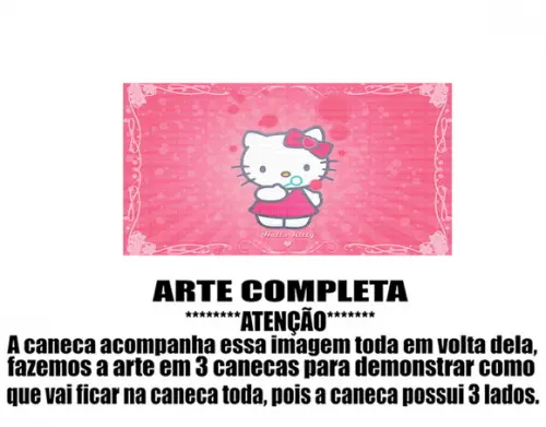 Caneca Polímero Hello Kitty Personalizada