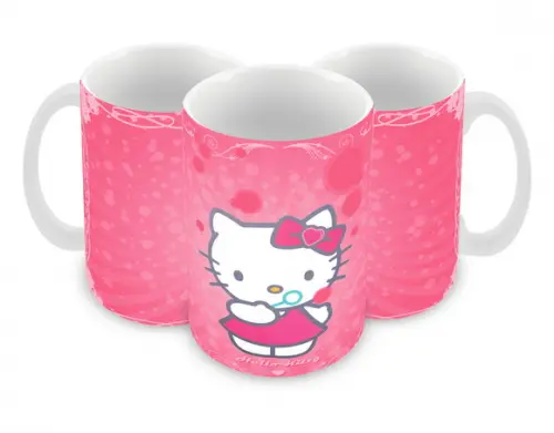 Caneca Polímero Hello Kitty Personalizada