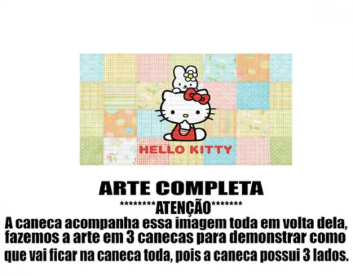 Caneca Polímero Hello Kitty Personalizada