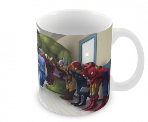 Caneca Polímero Heróis da Saúde Personalizada