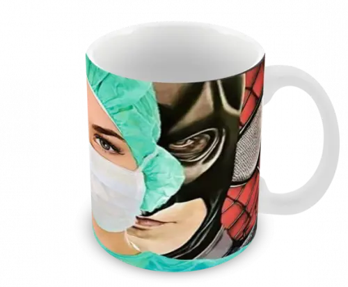 Caneca Polímero Heróis da Saúde Personalizada