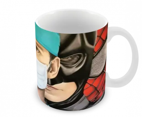 Caneca Polímero Heróis da Saúde Personalizada