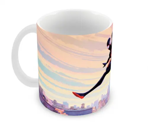 Caneca Polímero Homem Aranha Através do Aranhaverso