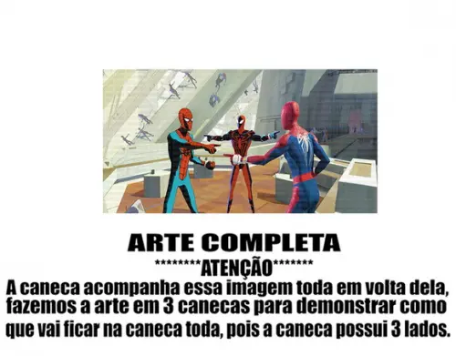 Caneca Polímero Homem Aranha Através do Aranhaverso