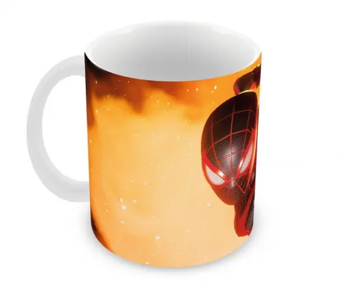 Caneca Polímero Homem Aranha Miles Morales Personalizada