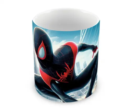 Caneca Polímero Homem Aranha Miles Morales Personalizada