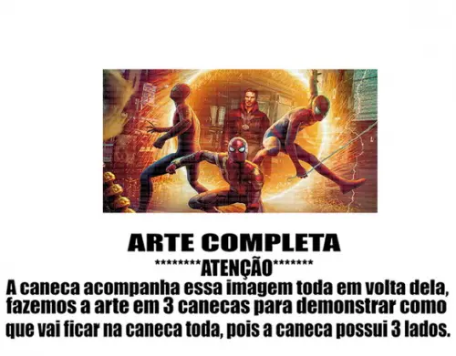 Caneca Polímero Homem Aranha Personalizada