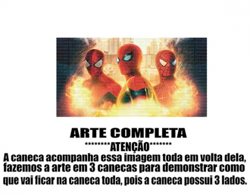 Caneca Polímero Homem Aranha Personalizada