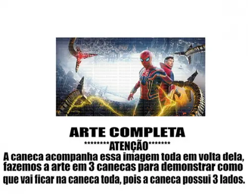Caneca Polímero Homem Aranha Personalizada