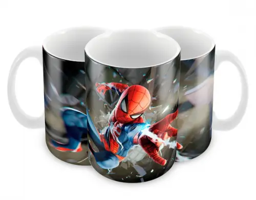 Caneca Polímero Homem Aranha Personalizada