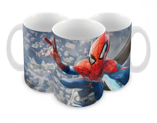 Caneca Polímero Homem Aranha Spider Man Personalizada