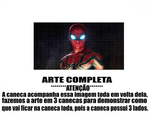Caneca Polímero Homem Aranha Spider Man Personalizada