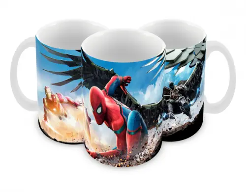 Caneca Polímero Homem Aranha Spider Man Personalizada
