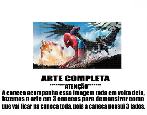 Caneca Polímero Homem Aranha Spider Man Personalizada