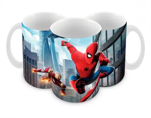 Caneca Polímero Homem Aranha Spider Man Personalizada