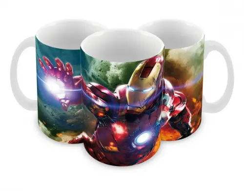 Caneca Polímero Homem de Ferro Personalizada