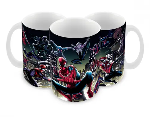 Caneca Polímero Homem Aranha Spider Man Personalizada