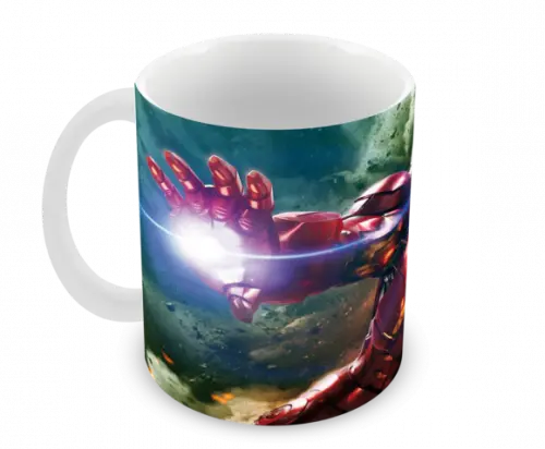 Caneca Polímero Homem de Ferro Personalizada