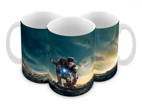 Caneca Polímero Homem de Ferro Personalizada
