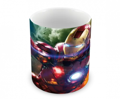 Caneca Polímero Homem de Ferro Personalizada