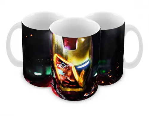Caneca Polímero Homem de Ferro Personalizada
