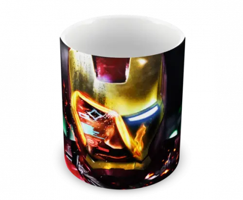 Caneca Polímero Homem de Ferro Personalizada