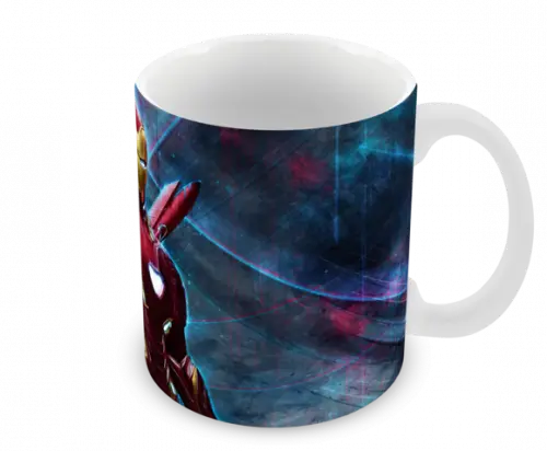 Caneca Polímero Homem de Ferro Personalizada
