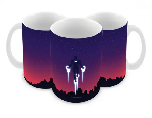 Caneca Polímero Homem de Ferro Personalizada