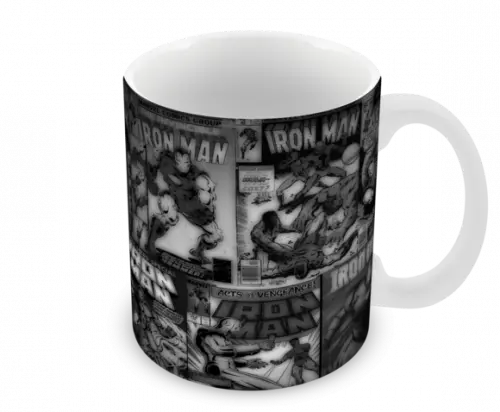 Caneca Polímero Homem de Ferro Personalizada