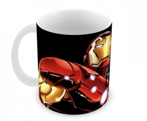 Caneca Polímero Homem de Ferro Personalizada