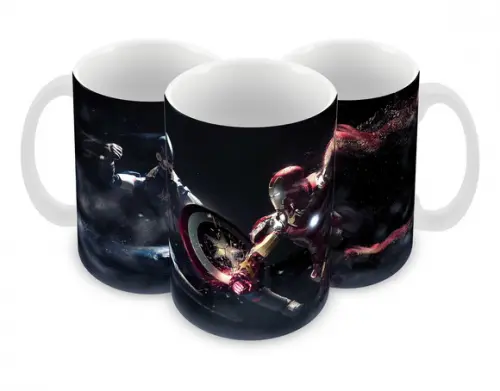 Caneca Polímero Homem de Ferro Personalizada