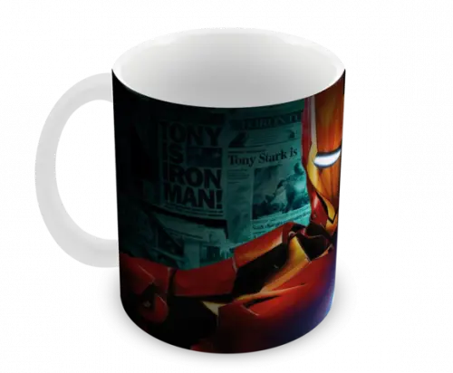 Caneca Polímero Homem de Ferro Personalizada